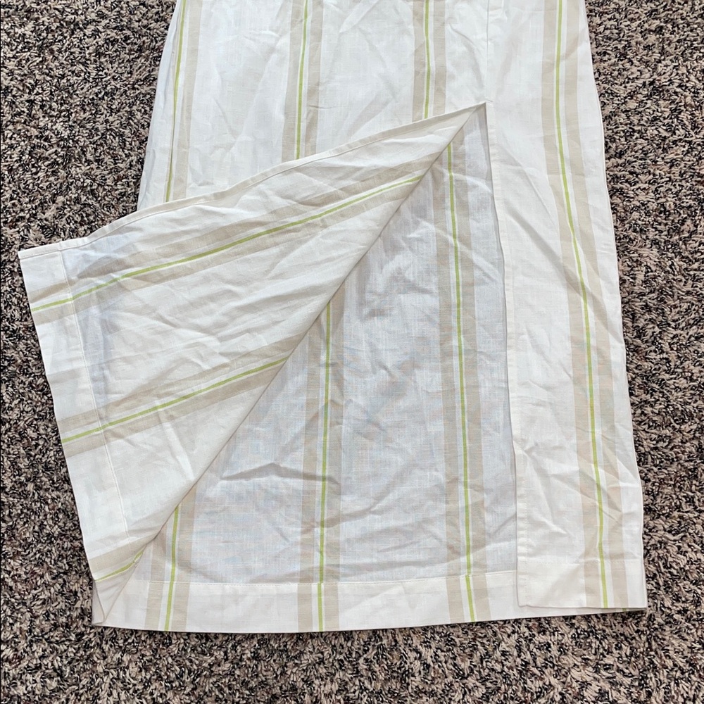 a new day Striped Picnic Midi Side Slit Pull On Skirt Size XS | NWT - Picture 4 of 7